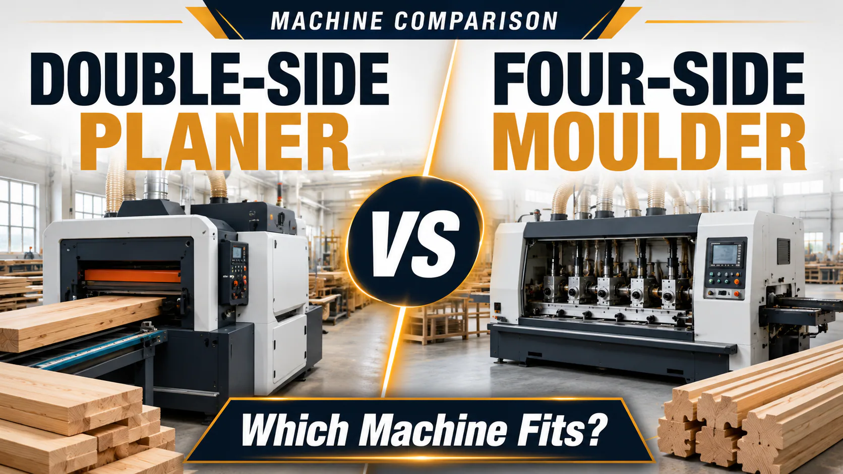 Double-side planer and four-side moulder comparison